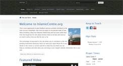 Desktop Screenshot of islamiccentre.org